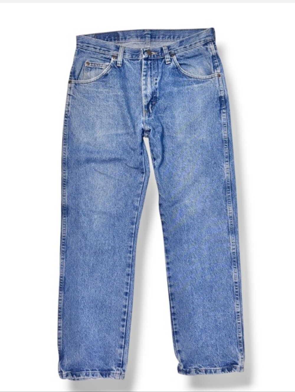WRANGLER Regular Fit Straight Leg Denim Jeans Medium Wash 31x30 VINTAGE